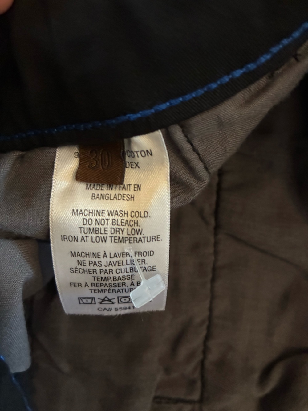 Classic Black Men's Jogger Sweatpants with Drawstring Waist - Picture 3 of 4